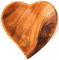 Holzschale Herz Schale Teller Akazienholz (15 cm)