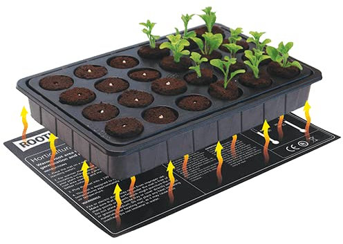 RooT!T - Propagation Heat Mats Small, medium & large & Thermostat for Heat Mats (Heat Mat - Small Small - 25cm x 35cm)