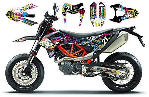 HIGH Gloss SMC R 690 2019 2020 Enduro | Factory DEKOR Decals KIT Aufkleber Graphics