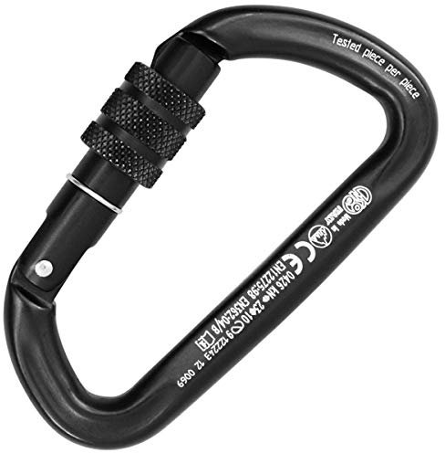 Kong. Trapper Screw Sleeve. Moschettone Arrampicata in Alluminio con Ghiera a Vite. Sistema Keylock Anti-Impiglio. Forma Compatta. Ingombro Minimo. EN 12275/B, EN 362/B. Peso 85g.