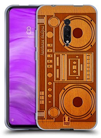 Head Case Designs Boombox Gadget Aus Holz Soft Gel Handyhülle Hülle kompatibel mit Xiaomi Redmi K20 / Pro