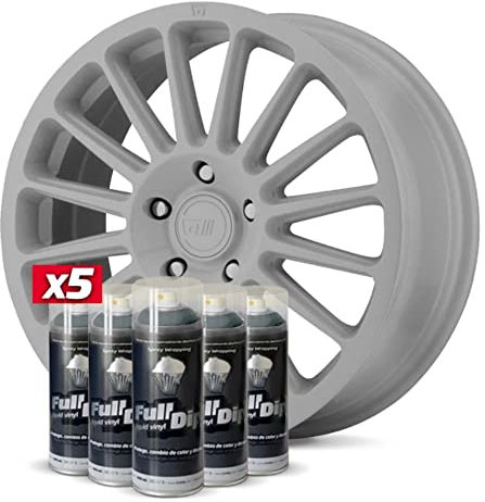 AutoFullCar Pack Llantas 5 Sprays Full Dip Nardo Grey