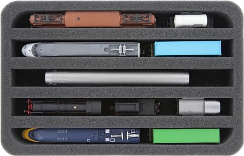 Feldherr Schaumstoffeinlage Spur N - stehend - 5 Stege für Modelleisenbahn - HS040A004