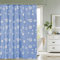 WedDecor Douche Rideaux - Bleu Clair Géométrique Cercles, 180x200cm