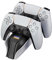 snakebyte Twin:Charge 5 - schwarz - Ladestation für 2X Playstation 5 DualSense Controller, 2 Std. Schnellladung für Wireless Controller, Type-C Kabel, LED-Ladestatusanzeige, PS5 Design
