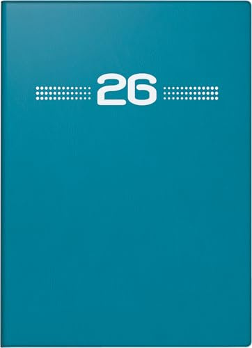 rido/idé Taschenkalender Mod. perfect/Technik I '26 | A6, Kunststoff, petrol, Kinderbett