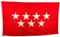 esvendio Bandera de Madrid Grande de Tela Fuerte, Bandera de la Comunidad de Madrid para Exterior 150x90 cm