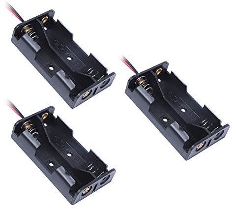 Wilitto Batteriebox 2 x AA Batteriekabel Batteriekasten Isolativ Gute Kontakteigenschaft 1.