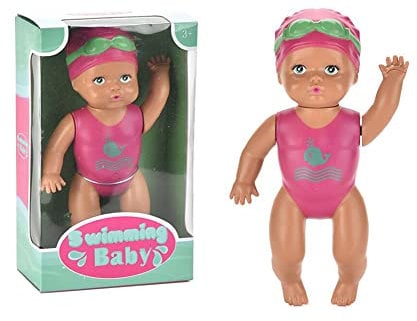 Mädchenpuppe Baby Badespielzeug, Wasserspielzeug Kinder Badewanne Pool Spielzeug, Kinder Schwimmbecken Puppe Uhrwerk Spielzeug Elektrisches Puppenspielzeug Schwimmbad Spielzeug Für Kleinkinder, 15cm