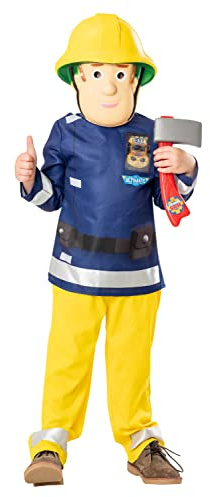 Rubie's offizielles Feuerwehrmann Sam Kinderkostüm, Kinder Kostüm - Alter 5-6 Jahre