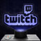 Nachttischlampe - Touch-Nachtlicht Logo Twitch 3D-LED-Lampe Illusion, Geschenkidee Weihnachten Geburtstag Junge und Mädchen Nachttischlampe Kinder- oder Erwachsenenzimmer