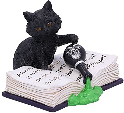 Nemesis Now Mischievous Feline Cat Figurine, Black, 10.5cm