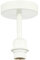 Traditional Matt White Ceiling Light Fitting for Industrial Style Light Bulbs | 12cm x 17cm | Suitable for Lamp Shades with E27 Lamp Holder by Happy Homewares