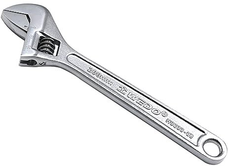 WEDO Adjustable Wrench, Spanner, Size 600mm, length 612mm, High Strength, Die-forged, Heat Treated, Wrench Tools for Projects Repairing, High Carbon Steel, Professional Garage DIY Tools