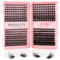 Individual Cluster Lashes 392Pcs Wide Stem D Curl 9-16 Mixed DIY Eyelash Extension False Eyelashes Natrual Soft Mega 4 Styles for Personal Started Makeup Use at Home (Mix 9-16mm Eyelash Book)