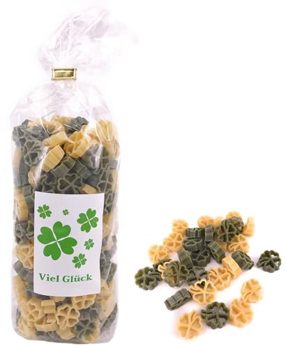 Balna Bunte Nudeln Kleeblatt 1 x 250g Kleeblattnudeln Einzug Geschenk Pasta Viel Glück Motivnudeln Geschenke Geschenkidee