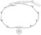 JETTE Damen-Armband 925er Silber 1 Zirkonia One Size, Silber 32025937