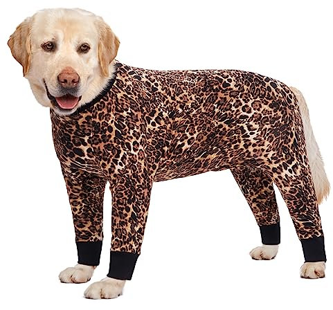 Axcimond Hundebody Nach Op Hunde Einteiler Hundebody Kastration Hündin/Rüde Op Body Hund Erholungsanzug für Hunde Nach der Operation Langärmliger Wundschutzanzüge Alternativ zu Halskrausen für Hunde