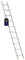 PROREGAL Sprossen-Anlegeleiter Atlas | ohne Traverse | 10 Sprossen | Arbeitshöhe 3,73m | Traglast 150kg | Alu Leiter Haushaltsleiter Arbeitsleiter Steigleiter