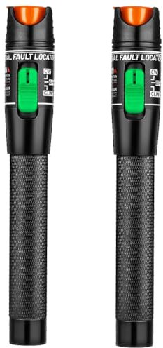 30mW 30KM Localizzatore di Guasti in Fibra Ottica, Tester a Fibra Ottica FTTH, Penna a Fibra Ottica standard di interfaccia 2.5mm per interfaccia a fibra ottica SC/FC/ST (2 pezzo)