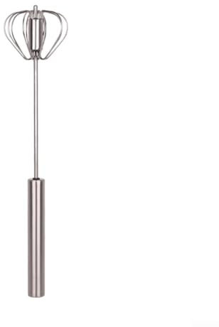 CNANRNANC Elegante espumador de leche plateado, mezclador semiautomático, batidor de acero inoxidable y mezcla con facilidad (S), 2382946438