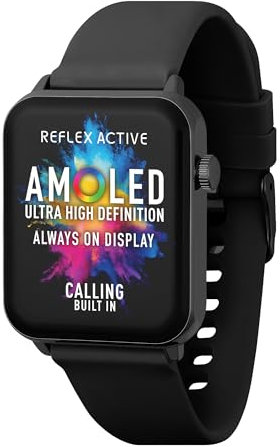 Reflex Active Amoled Series 30 - Reloj inteligente negro de 1.78 pulgadas con pantalla siempre encendida 30