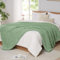 L'AGRATY Chunky Knit Blanket Throw - Soft Chunky Throw Blanket 50x60: 100% Hand Kintted Chenile Crochet Throw Blanket for Couch - Large Cable Knit Chunky Blanket for Home Decor(Sage Green)