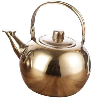perfk Tetera de Acero Inoxidable, hervidor de Agua, Utensilios de Cocina, Tetera con infusor, cafetera para jardín, Cocina, Restaurante y hogar, 2L