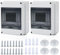 Coffret Electrique Etanche Exterieur: 2 Pièces Boîte Etanche Electrique Exterieur IP65, Tableau Electrique 1 Rangée Etanche 5 Modules, Boîtier Electrique, Tableau Electrique Etanche pour Disjoncteur