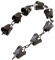 Blumenregenkette Kupfer überzogene Regenkette für Dachrinnen Regenkettenbecher zum Ersetzen der Dachrinne Fallrohr Umleiten von Wasser Outdoor-Regenkette Home Hanging Decor