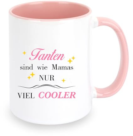 Tante Geschenk Tasse Weihnachtsgeschenke Für Tante Geburtstagsgeschenk Für Muttertag Weihnachten Adventskalender Füllung Motivationsgeschenk Becher (Rosa)