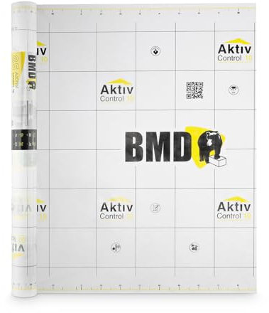 BMD Aktiv Control Dampfbremse | 1,5m x 20m | 30 m² | diffusionsfähige Dampfbremsfolie | gemäß DIN 4108 und ENEV | Neubau | Sanierung