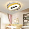 LED Deckenleuchte Kinderzimmerlampe Dimmbar Deckenlampe Batman Acryl Lampenschirm Junge Kinder Kreative Cartoon Deckenbeleuchtung Mit Fernbedienung Schlafzimmer Arbeitszimmer Hängelampe Gelb(50cm)