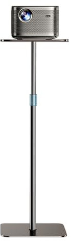 HIBORI Support de projecteur réglable en hauteur de 104 à 160 cm - Support au sol avec plaque pour présentations, home cinéma, studio, bureau - Charge maximale : 6 kg