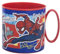 Taza infantil de plástico reutilizable para microondas de 390 ml de Spiderman