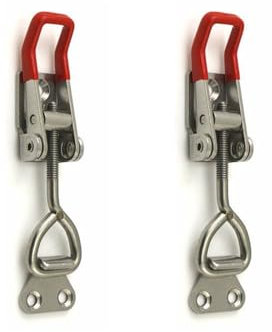 122mm Adjustable Toggle Clamp, 2Pcs Stainless Steel Toggle Clamp, Quick Release Latch Clamps for Cabinet Box Drawer