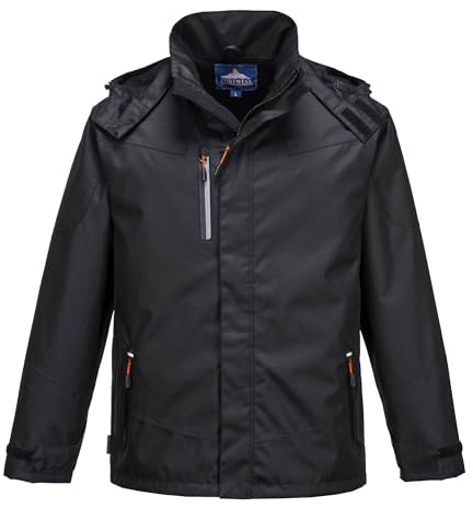 Portwest Outcoach-Jacke, Farbe: Schwarz, Größe: XXL, S555BKRXXL
