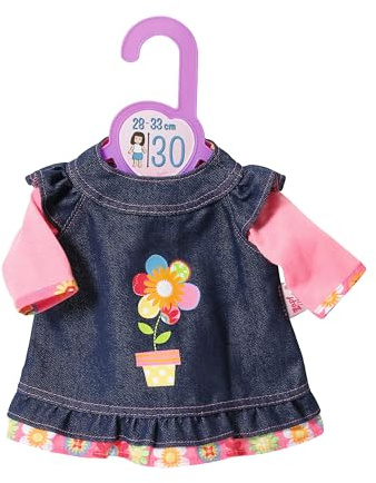 Dolly Moda Jeanskleid für Puppen in 28-33 cm, 870761 Zapf Creation