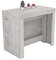 VE.CA.s.r.l. Tavolo consolle allungabile Karen con porta allunghe in legno - allungabile da 51,5 cm 300 cm, in 5 colorazioni - arredo cucina casa design (Cemento)