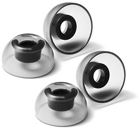AZLA SednaEarfit Crystal for TWS (Size ML) 2Pairs - Replacement Earbud Tips - Eartips for Noise Cancelling Headphones - for Galaxy Buds 2/Airpods Pro/Beats Power Beats/Skullcandy