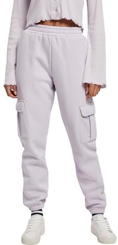 Urban Classics Pantaloni da Allenamento da Donna a Vita Alta, Lilla Tenue, M