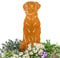 Terma Stahldesign Labrador Edelrost Hund Gartenstecker Handmade Germany gartendeko aus Rost-Metall deko rostoptik Rostfiguren Tiere rostfiguren Garten Rostdeko