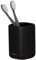 Sealskin Mind Zahnputzbecher, Zahnbürstenhalter aus Zement, Farbe Schwarz, B x H x T 75 x 111 x 75 mm