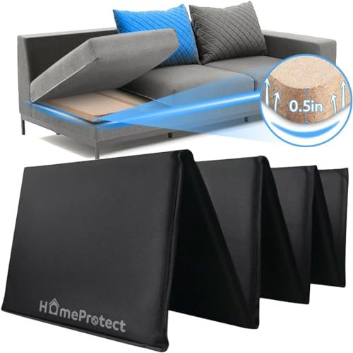 HomeProtect Couchstützen für schlaffe Kissen, 50,8 x 170,2 cm, Sofakissen, Stützbrett, Stützeinsatz, unter der Couch, Sitzschoner, Ersatzfix, durchhängendes Kissen, 50 % dicker