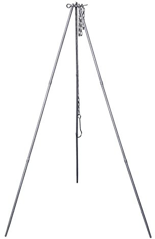 Boundless Voyage Adjustable Titanium Tripod Board Outdoor Campfire Pot Kettle Grill Holder Portable Cookware Dutch Oven Outdoor Tripod Ti9013O