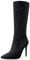 Castamere Moda Stivali Alti Ginocchio Cerniera Donna Tacco a Spillo 10CM Alto Tacco Scamosciato Nero Scarpe EU36