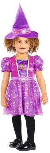 amscan Costume da strega per bambini, con vestito e cappello da strega, Paw Patrol Skye Witch, per Halloween, Carnevale e feste in maschera