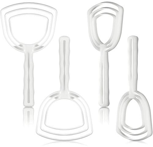 4 Pieces Meat Scraper Bone Dust Scraper Bone Scraper White Poly Scraper Bone Dust Remover Square Bone Dust Scraper Fish Scales Scraper for Kitchen Catering Kitchenware