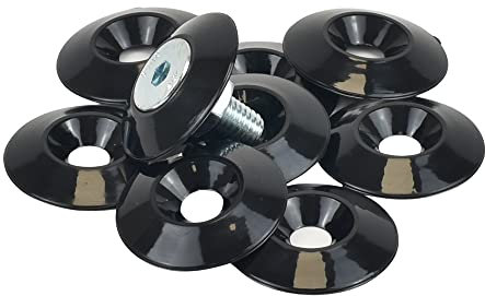 Hawkeng 8mm (M8) Countersunk Nylon Cup Washers Black – 25PCS