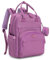 BabbleRoo Zaino per pannolini, borsa fasciatoio multifunzione impermeabile da viaggio con fasciatoio, cinghie per passeggino e custodia per ciuccio, unisex ed elegante (viola)